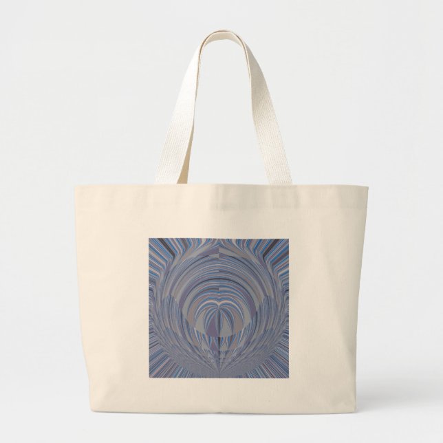 Grand Tote Bag Design sans couture du grand coeur (Devant)