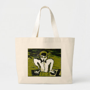 Grand Tote Bag dessin de graff dj coupé