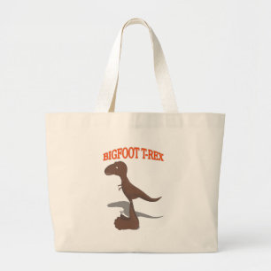 Grand Tote Bag Dessin T-Rex Bigfoot