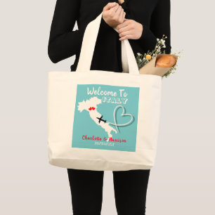 Grand Tote Bag Destination Mariage Italie Europe