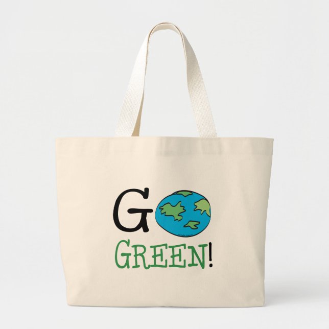Grand Tote Bag Devenez écolo (Devant)