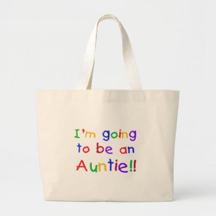 Grand Tote Bag Devenir une Tante Couleurs primaires