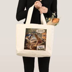 Grand Tote Bag Devinez à qui joyeux anniversaire chimiste s'adres