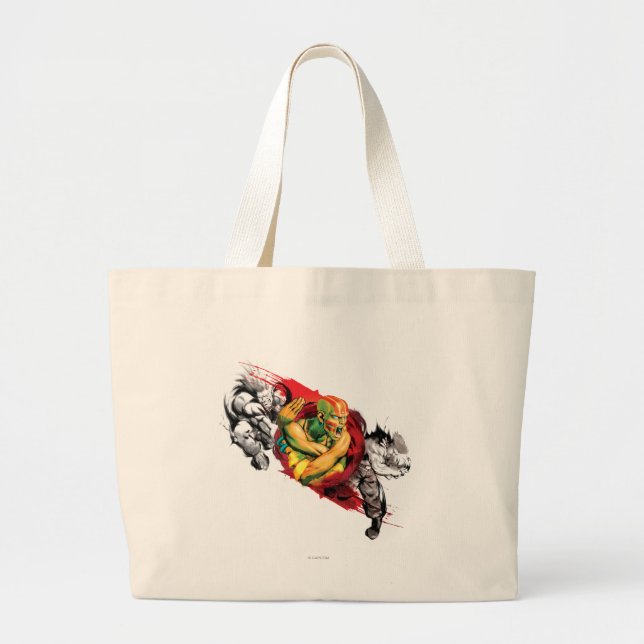 Grand Tote Bag Dhalsim, Blanka et perfidie (Devant)