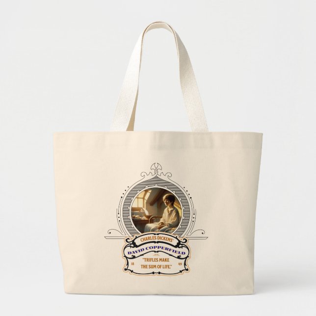 Grand Tote Bag Dickens' David Copperfield Gold Black Tote (Devant)