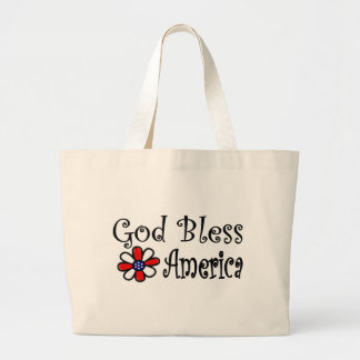 Grand Tote Bag Dieu bénissent l'Amérique