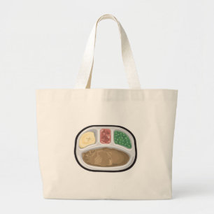 Grand Tote Bag Dîner de célibataire Tv Plat cuisiné surgelé