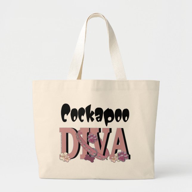 Grand Tote Bag DIVA de Cockapoo (Devant)