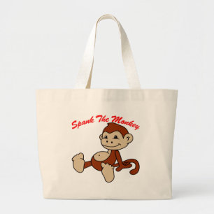 Grand Tote Bag Donnez une fessée au singe