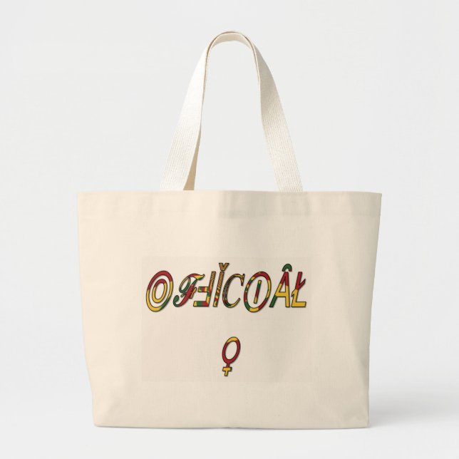 Grand Tote Bag Dons officiels féminins de Hakuna Matata.png (Devant)