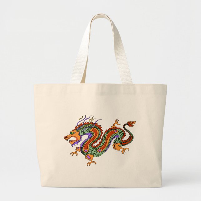Grand Tote Bag dragon (Devant)