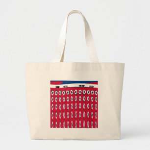 Grand Tote Bag Drapeau à pois de la Corée du Sud