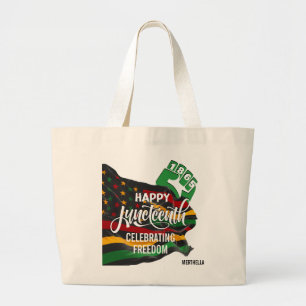 Grand Tote Bag Drapeau Afro-Américain JUNETEENTH