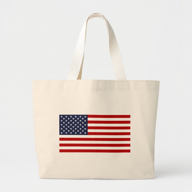 Grand Tote Bag Drapeau américain (Devant)