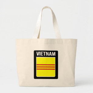 Grand Tote Bag Drapeau de la République du đỏ de sọc de Ba