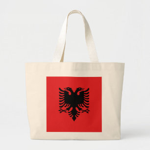 Grand Tote Bag Drapeau de l'Albanie
