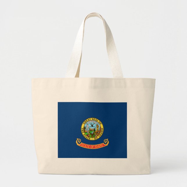 Grand Tote Bag Drapeau de l'État d'Idaho (Devant)