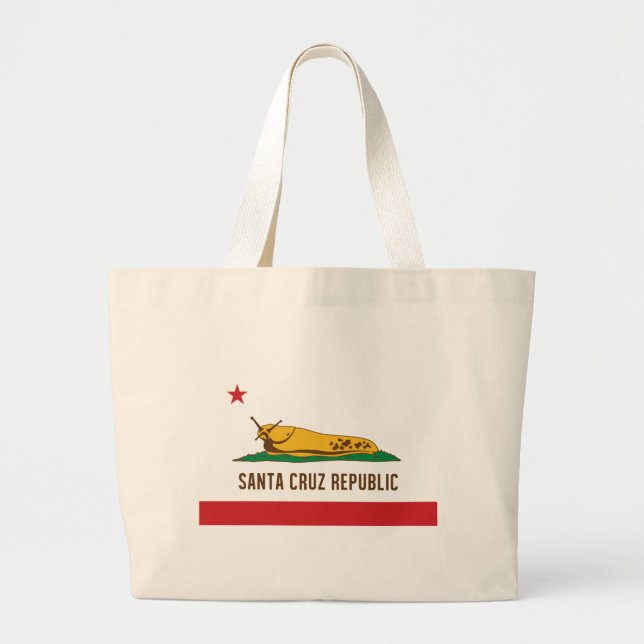 Grand Tote Bag Drapeau de lingot de banane de République de Santa (Devant)