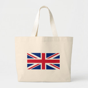 Grand Tote Bag Drapeau du Royaume-Uni, vue complète ou détaill