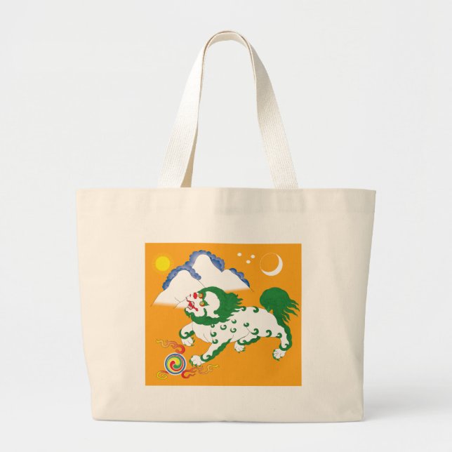 Grand Tote Bag Drapeau du Thibet (1920-1925) (Devant)