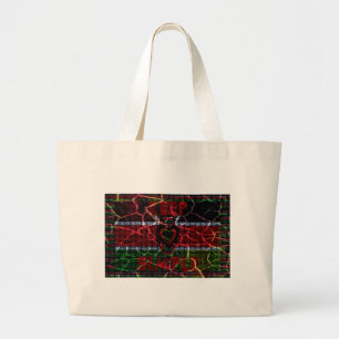 Grand Tote Bag Drapeau fissuré : Faites simple - Résilience kenya