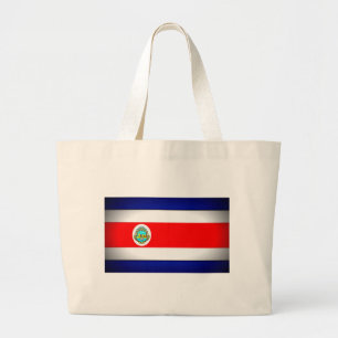Grand Tote Bag Drapeau stylisé du Costa Rica