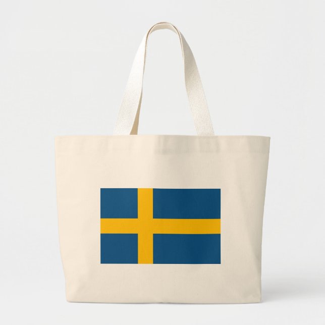 Grand Tote Bag Drapeau suédois (Devant)