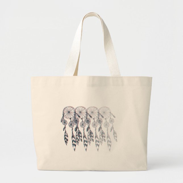 Grand Tote Bag Dreamcatcher se fanent (Devant)