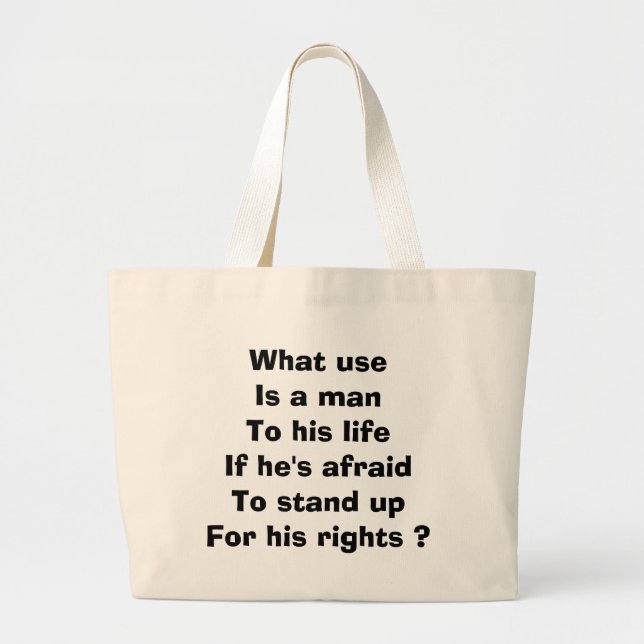 Grand Tote Bag Droits de l'homme (Devant)