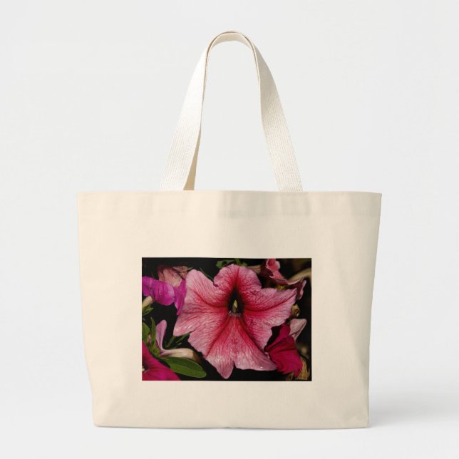 Grand Tote Bag Éclosion florale (Devant)