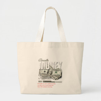 Grand Tote Bag "Économies Économiques Intelligentes, Shopping Élé