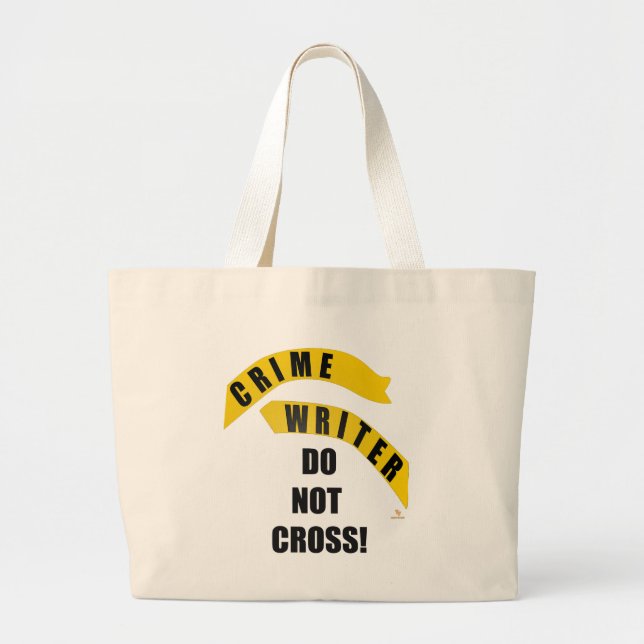 Grand Tote Bag Écrivain de crime Aucun croisement Genre Auteur Hu (Devant)