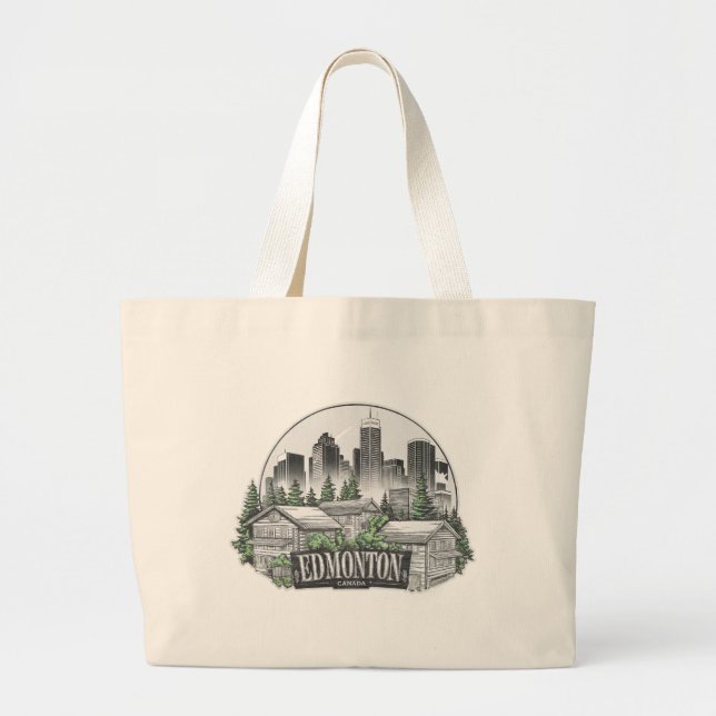 Grand Tote Bag Edmonton City Canada (Devant)