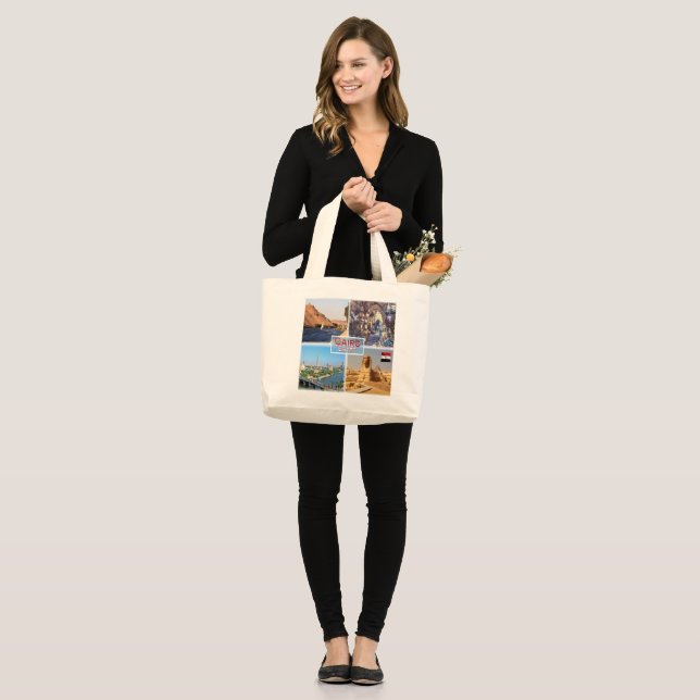 Grand Tote Bag EG Le Caire - Nil - Khan el Khalili - (Devant (modèle))