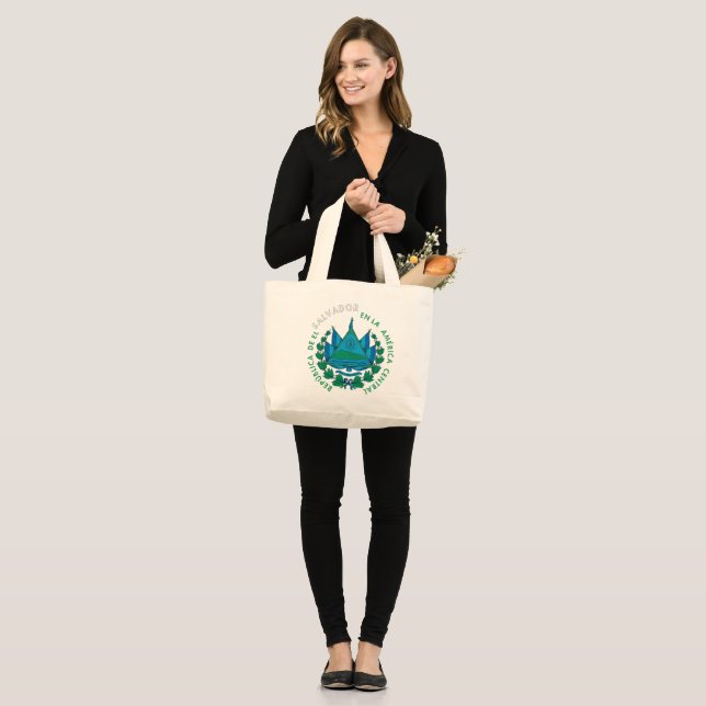 Grand Tote Bag EL Salvador Escudo fourre-tout (Devant (modèle))