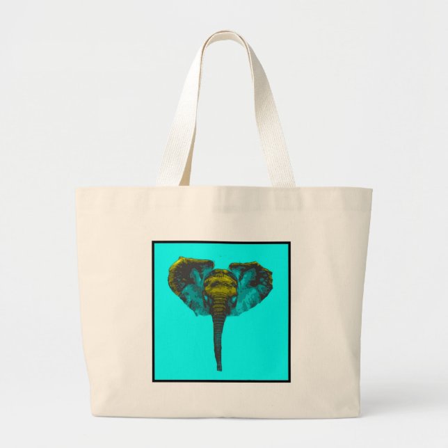 Grand Tote Bag Eléphant (Devant)