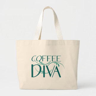 Grand Tote Bag Éléphant fourre-tout de diva de café