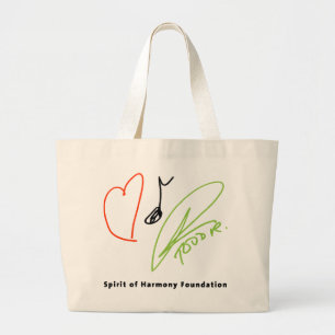 Grand Tote Bag Éléphant Fourre-tout de musique d'amour