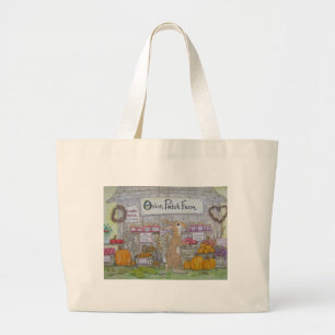 Grand Tote Bag Emballage d'épicerie de lapin
