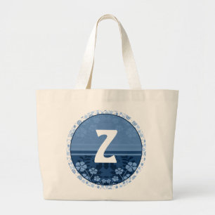 Grand Tote Bag Emballages décorés d'un monogramme