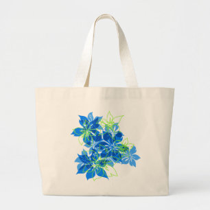 Grand Tote Bag Emballages hawaïens de Camo de ketmie d'Olowalu