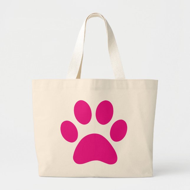 Grand Tote Bag Empreinte de patte (Devant)