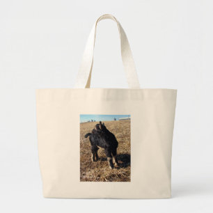Grand Tote Bag Enfant noir et tan