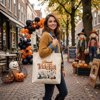 Grand Tote Bag Enfants Trick or Treat | Toile d'araignée magique