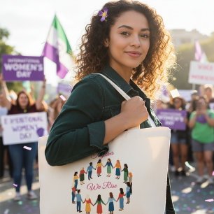 Grand Tote Bag Ensemble nous nous élevons Journée internationale 