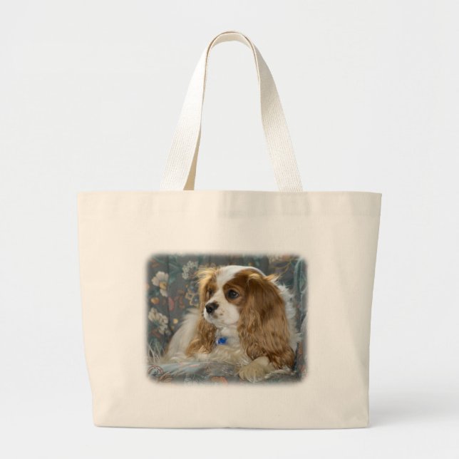 Grand Tote Bag Épagneul cavalier 8R16D-01 du Roi Charles (Devant)