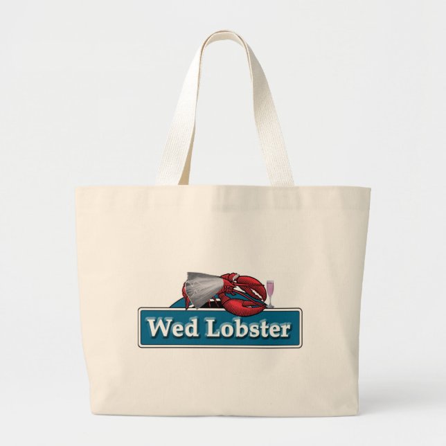 Grand Tote Bag Épousez le homard (Devant)