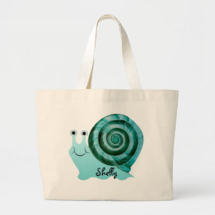 Grand Tote Bag Escargot bleu