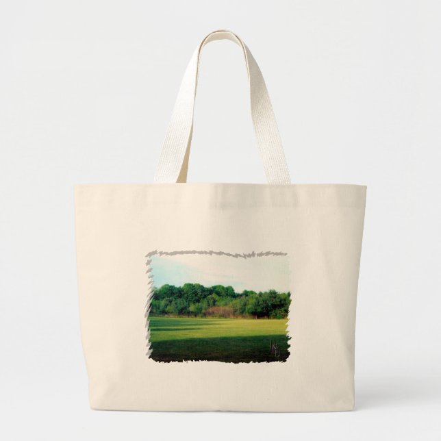 Grand Tote Bag espace vert (Devant)