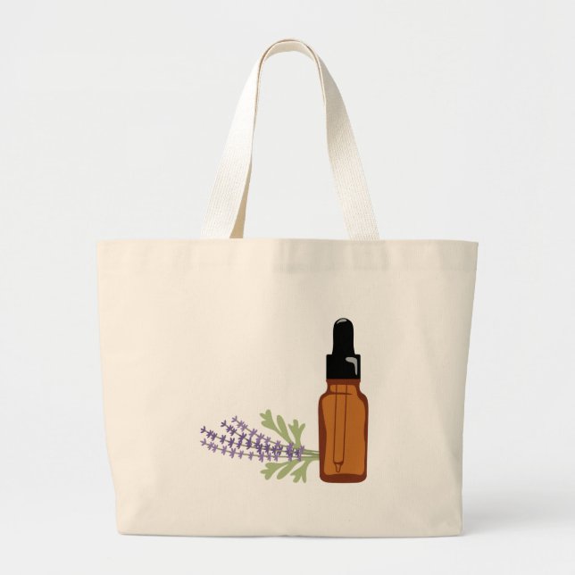 Grand Tote Bag Essence de lavande (Devant)
